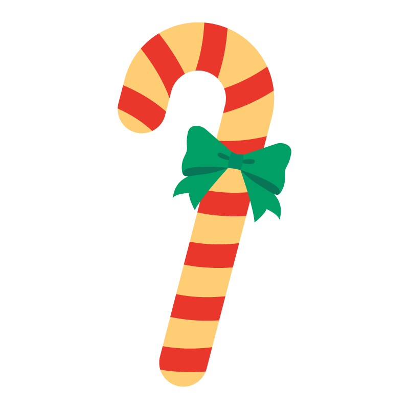 クリスマスキャンディ(黄色と赤)