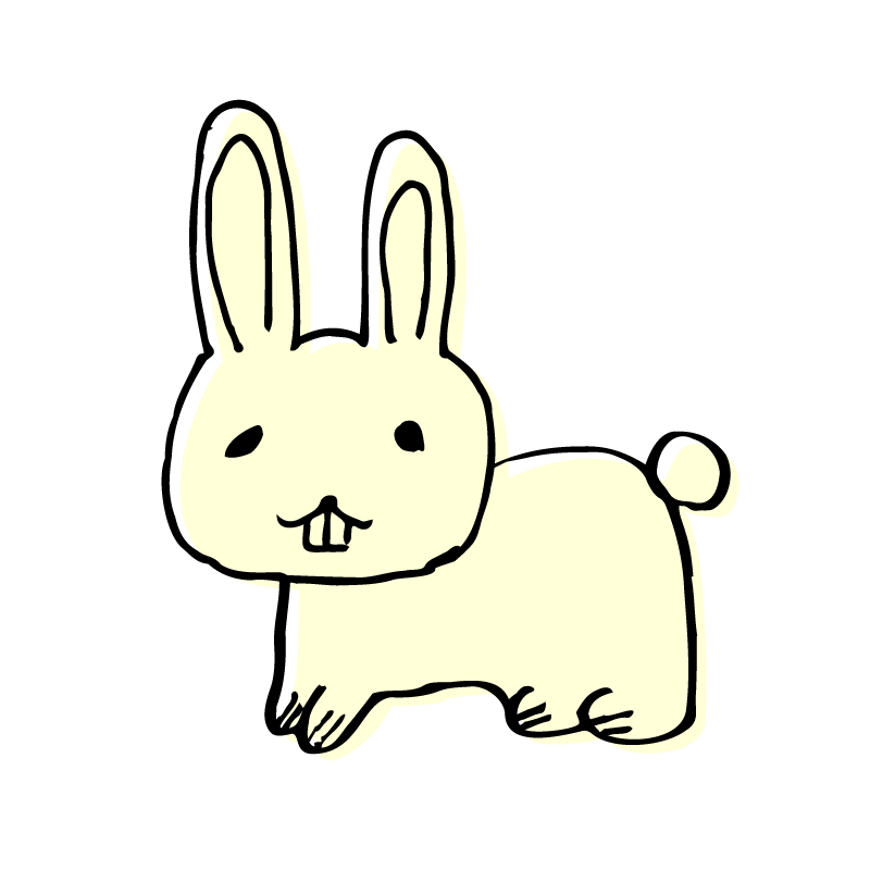 ヘタウマなウサギ（クリーム）
