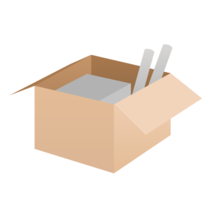 段ボールに入った荷物