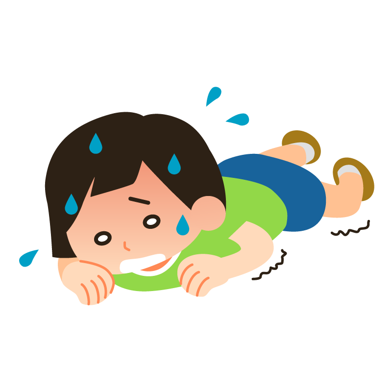 熱中症の女の子（重度）