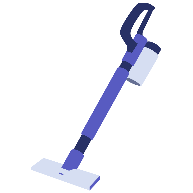 コードレス掃除機（青色）