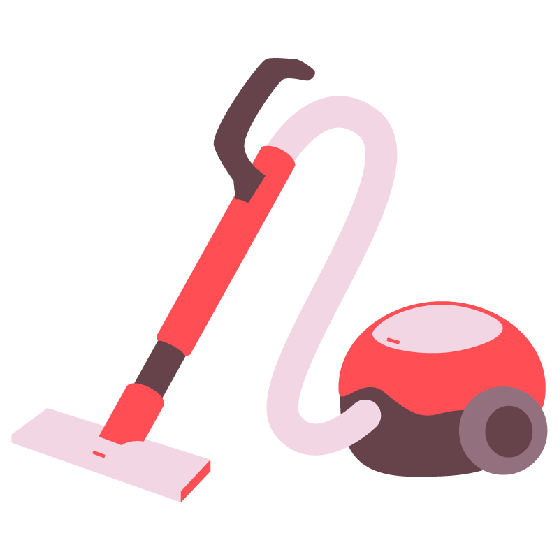 掃除機（赤色）